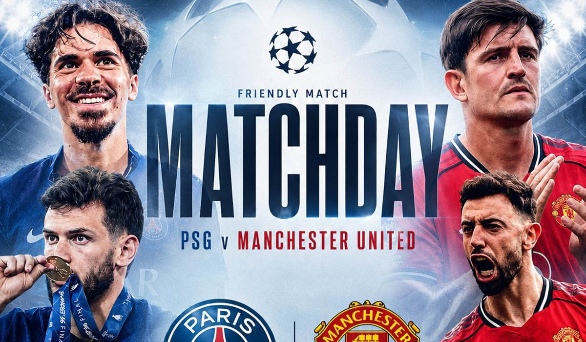 Link xem trực tiếp b&oacute;ng đ&aacute; MU vs PSG 22h ng&agrave;y 8/8 - Link xem trực tiếp Man United giao hữu h&egrave; 2026