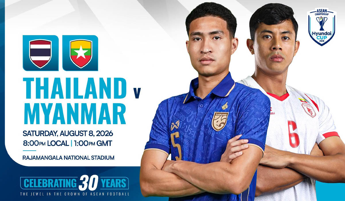 Link xem trực tiếp b&oacute;ng đ&aacute; Th&aacute;i Lan vs Myanmar 20h ng&agrave;y 8/8 - VTV6 VTVGo trực tiếp AFF Cup 2026 h&ocirc;m nay