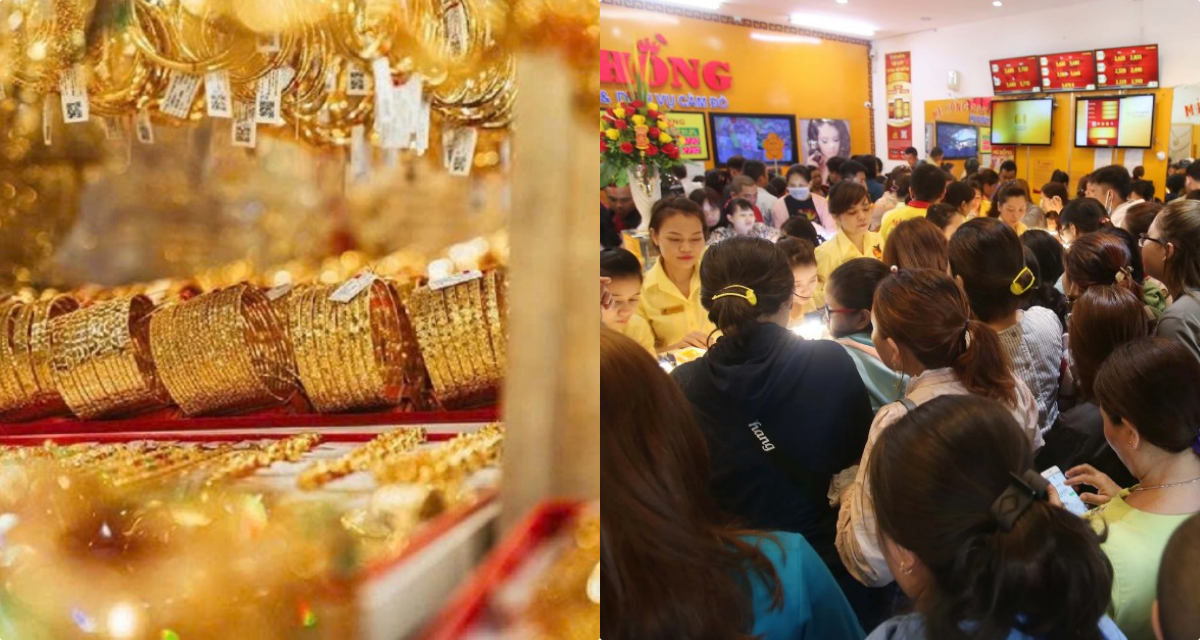 Bảng gi&aacute; v&agrave;ng h&ocirc;m nay 9/8: V&agrave;ng miếng SJC nhẫn 9999 tăng gấp, d&acirc;n đổ đi giao dịch giữa cơn sốt v&agrave;ng