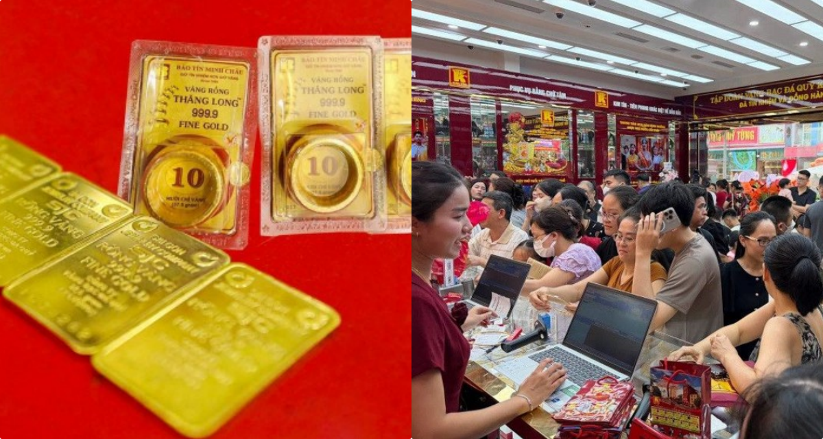 Bảng gi&aacute; v&agrave;ng h&ocirc;m nay 9/8: V&agrave;ng miếng SJC nhẫn trơn 9999 \'phi nước đại\', thận trọng về lực chốt lời