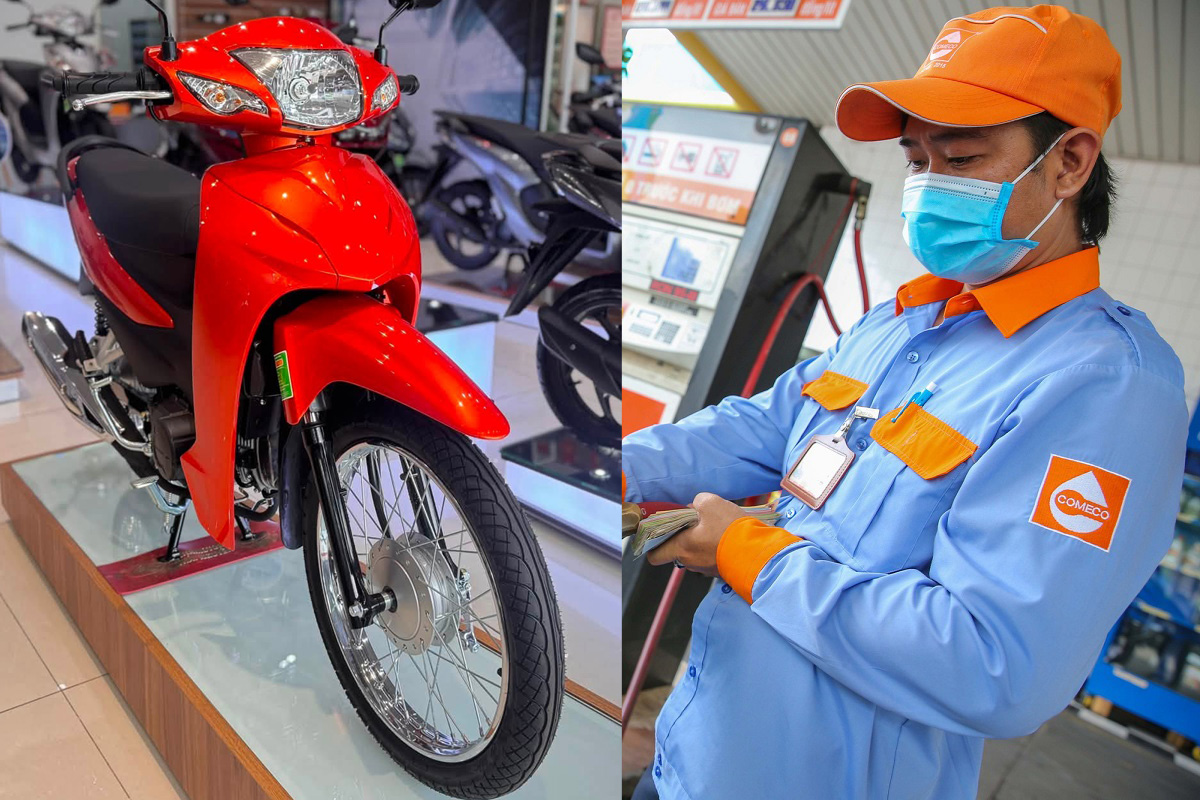 Gi&aacute; xăng dầu trưa nay 10/8: E10RON95 v&agrave; RON92 đ&atilde; lao dốc 9.000 đồng từ đỉnh, Honda Wave Alpha cực rẻ