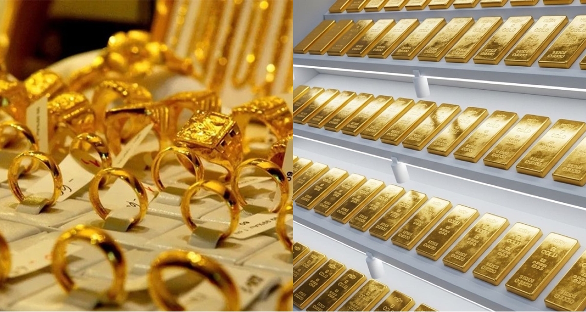 Cập nhật gi&aacute; v&agrave;ng 12/8: V&agrave;ng SJC, nhẫn 9999 biến động nhẹ, ch&ecirc;nh lệch thế giới thấp nhất nhiều năm