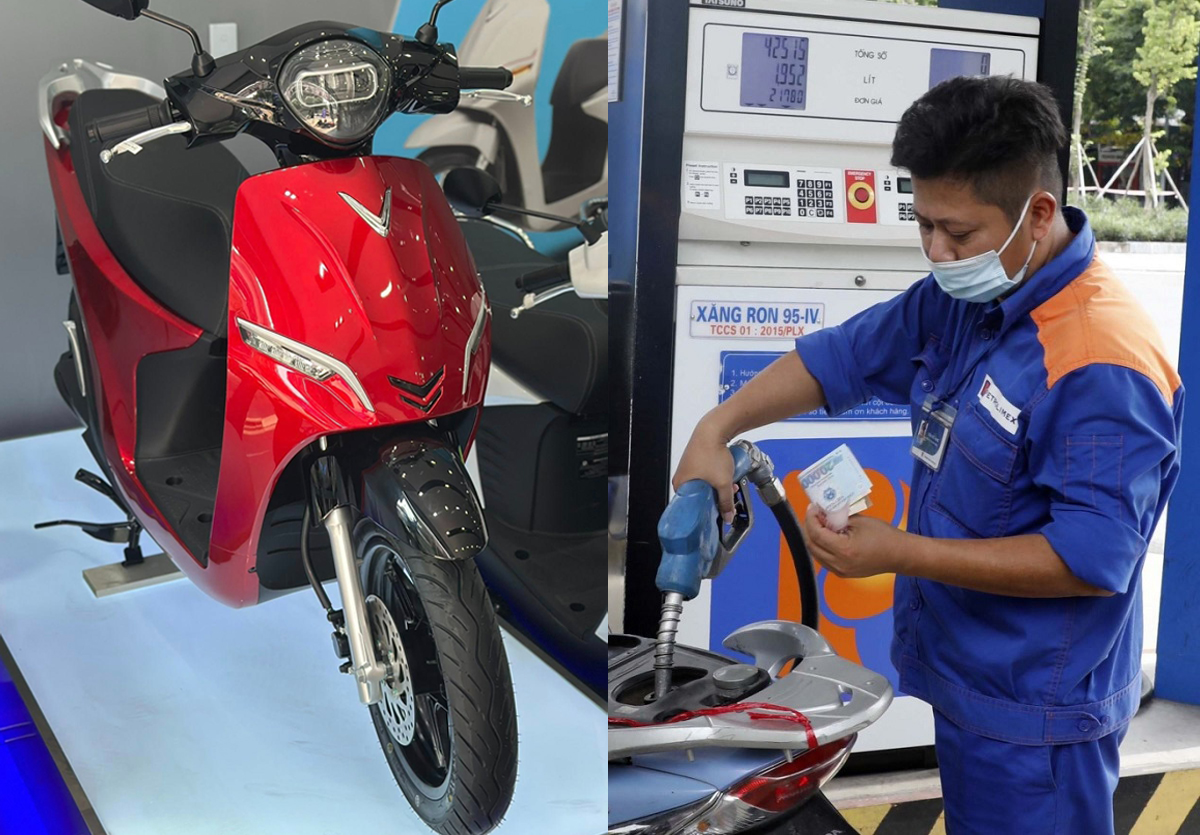 Gi&aacute; xăng dầu chiều nay 15/8: E10 RON95 ch&iacute;nh thức \'về bờ\', E5 RON92 \'rộng cửa\' về 17.000 đồng/l&iacute;t, VinFast Feliz cực rẻ