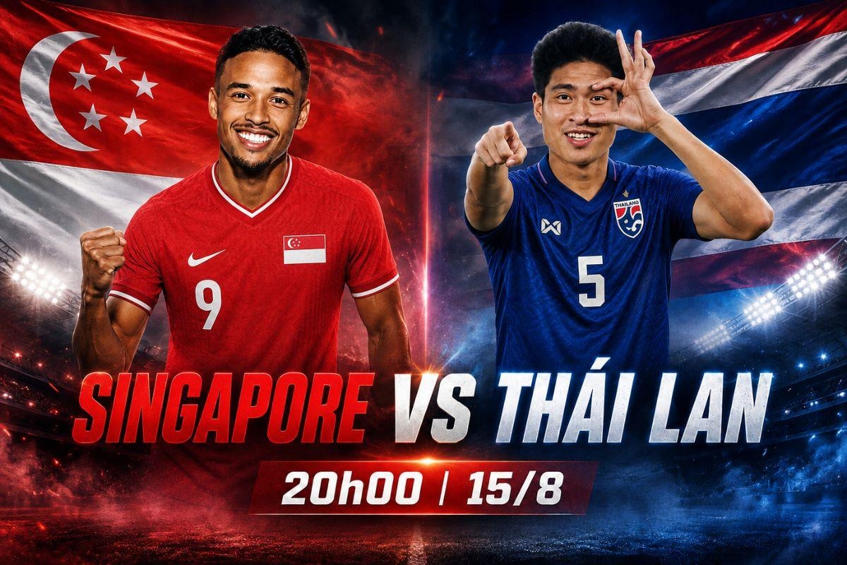 Dự đo&aacute;n kết quả, tỷ số Singapore vs Th&aacute;i Lan - Si&ecirc;u m&aacute;y t&iacute;nh nhận định b&oacute;ng đ&aacute; AFF Cup 2026 h&ocirc;m nay 15/8