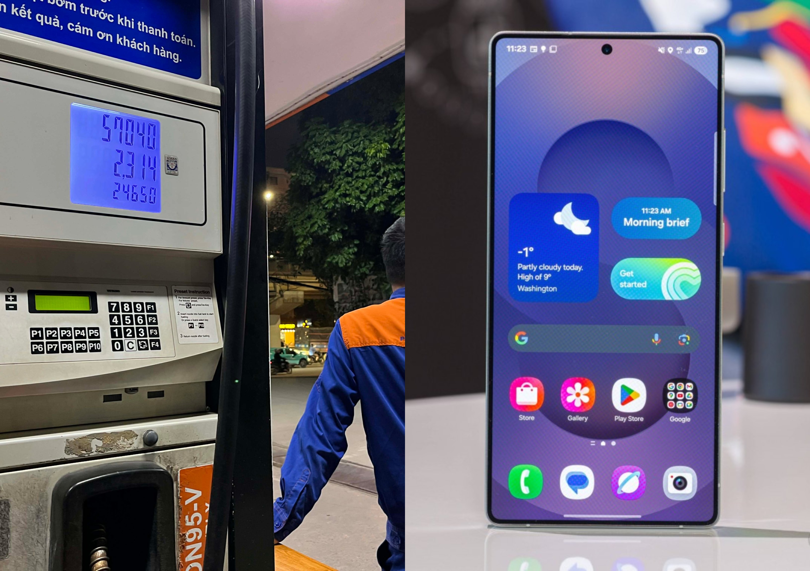 Gi&aacute; xăng h&ocirc;m nay 18/8: Xăng E5 c&aacute;ch v&ugrave;ng 18.000 đồng hơn 2.000, xăng E10 vẫn rẻ, Galaxy S25 Ultra cực rẻ