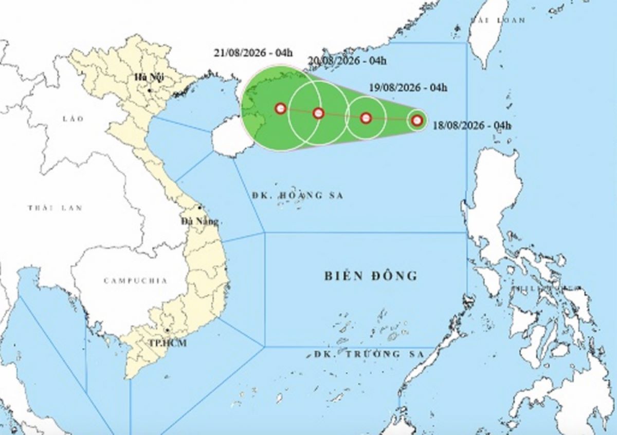 Tin &aacute;p thấp nhiệt đới mới nhất: &Aacute;p thấp mạnh cấp 6, Biển Đ&ocirc;ng s&oacute;ng cao 3,5m, 4 tỉnh nguy cơ lũ qu&eacute;t