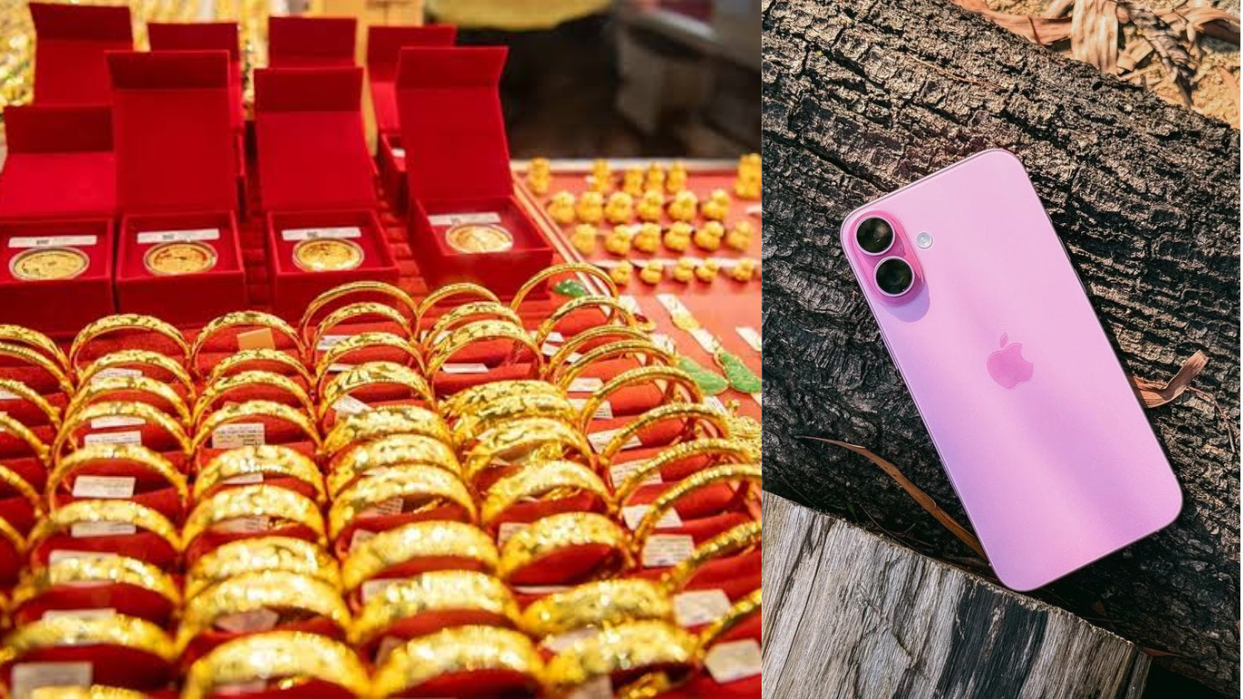 Gi&aacute; v&agrave;ng h&ocirc;m nay trưa 18/8 quay đầu sụt giảm, v&agrave;ng thế giới vượt mốc 4.400 USD, iPhone 16 Plus rẻ b&egrave;o