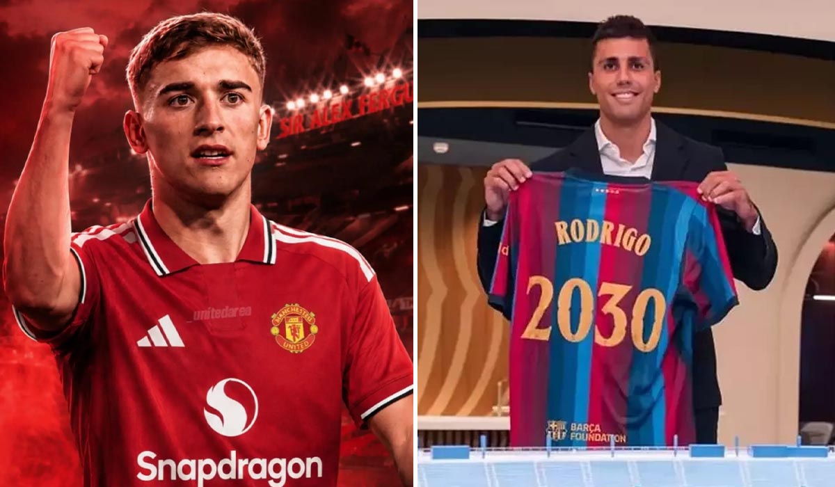 Barca c&ocirc;ng bố bom tấn Rodri, ng&atilde; ngũ vụ Gavi gia nhập Manchester United