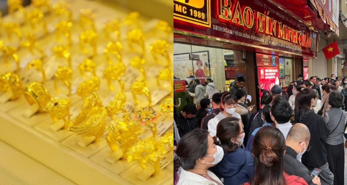 Gi&aacute; v&agrave;ng h&ocirc;m nay 20/8: V&agrave;ng SJC nhẫn 9999 tăng nhanh hiếm thấy, người người xếp h&agrave;ng chờ mua v&agrave;ng