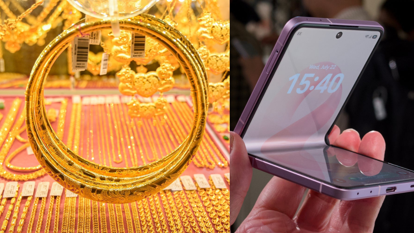 Gi&aacute; v&agrave;ng h&ocirc;m nay trưa 20/8: V&agrave;ng SJC, v&agrave;ng 9999 bật tăng gần 4 triệu đồng, gi&aacute; Samsung Z Flip 8 bao nhi&ecirc;u?