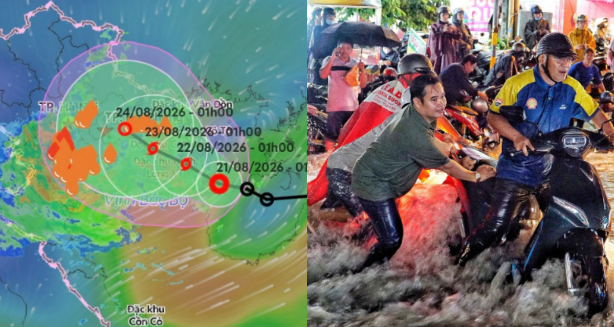 Tin b&atilde;o mới nhất: &Aacute;p thấp nhiệt đới ho&agrave;nh h&agrave;nh mạnh tr&ecirc;n Vịnh Bắc Bộ, chi tiết c&aacute;c nơi bị ảnh hưởng