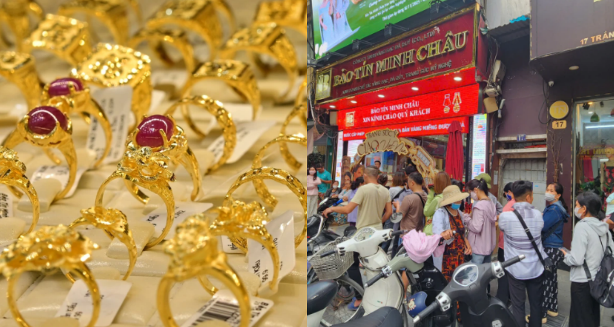 Cập nhật gi&aacute; v&agrave;ng h&ocirc;m nay chiều 22/8: V&agrave;ng trong nước tăng phi m&atilde;, người người mua v&agrave;ng mặc gi&aacute; cao