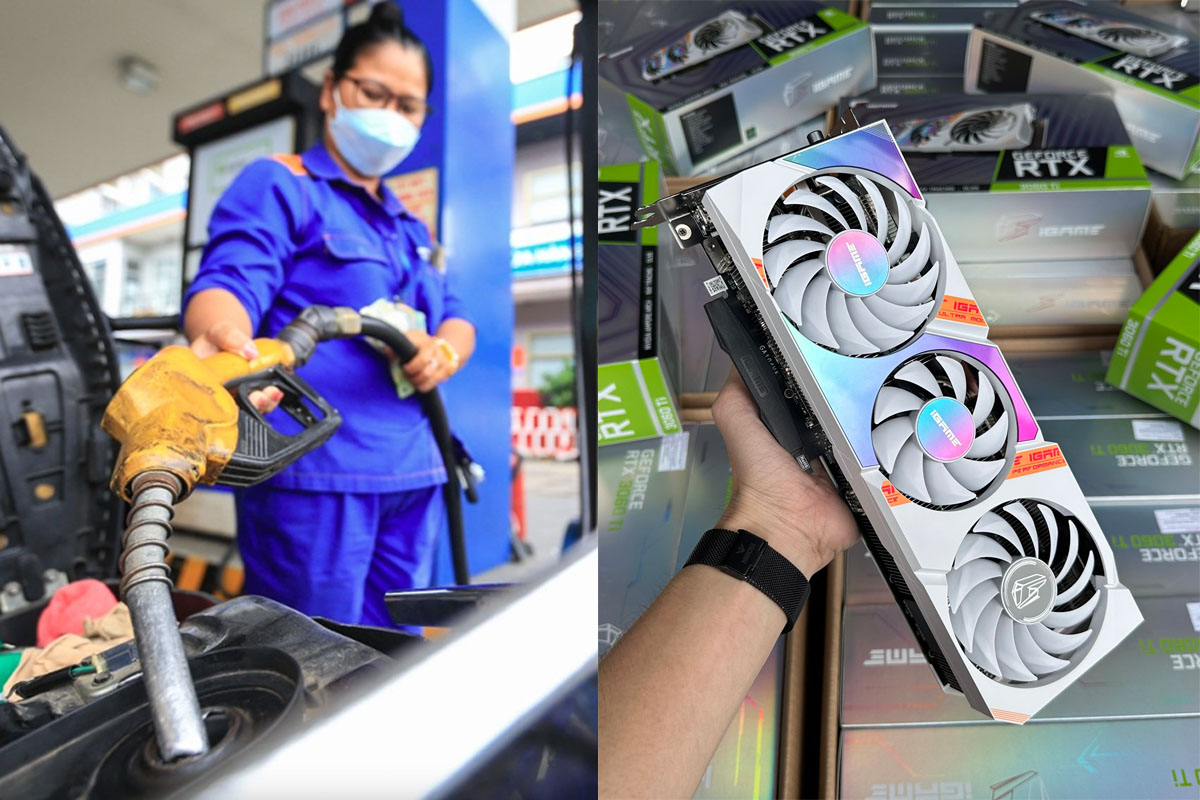 Bảng gi&aacute; xăng dầu s&aacute;ng nay 25/8: Xăng E10 giảm gần 9.000 đồng từ đỉnh, card đồ họa RTX 3060 Ti gi&aacute; c&oacute; tăng?