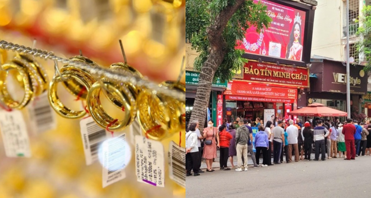 Cập nhật gi&aacute; v&agrave;ng h&ocirc;m nay chiều 24/8: V&agrave;ng trong nước \'phi nước đại\', v&agrave;ng thế giới lập đỉnh 3 th&aacute;ng