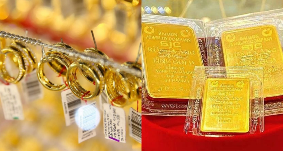 Gi&aacute; v&agrave;ng h&ocirc;m nay chiều 26/8: V&agrave;ng SJC nhẫn trơn 9999 \'mất gi&aacute;\' li&ecirc;n tục, 1 nh&agrave; v&agrave;ng giảm hơn 4 triệu