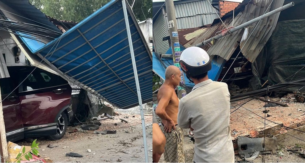Camera ghi lại cảnh &ocirc; t&ocirc; t&ocirc;ng li&ecirc;n ho&agrave;n rồi lao v&agrave;o nh&agrave; d&acirc;n ở TP HCM, c&ocirc; gi&aacute;o mầm non tử vong