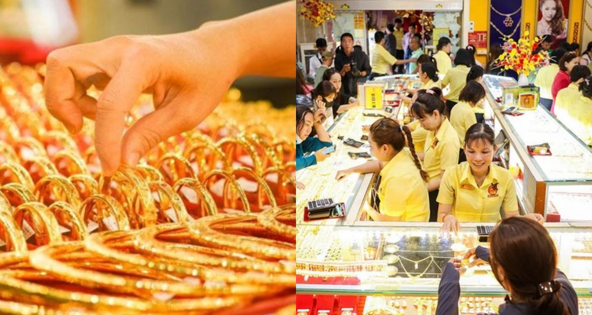 Bảng gi&aacute; v&agrave;ng h&ocirc;m nay 27/8: V&agrave;ng SJC v&agrave;ng nhẫn 9999 lao dốc kh&ocirc;ng phanh, c&aacute;c nh&agrave; v&agrave;ng ph&acirc;n h&oacute;a mạnh