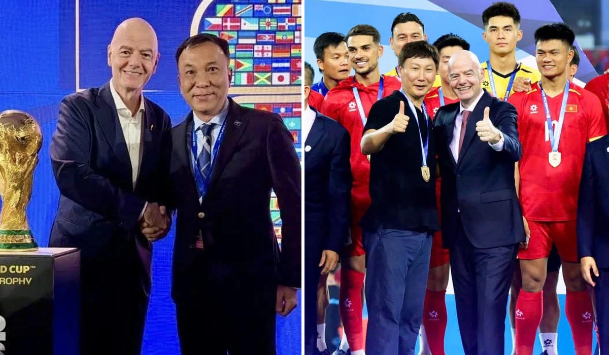 ĐT Việt Nam v&ocirc; địch đầy cảm x&uacute;c, chủ tịch FIFA ấn tượng đặc biệt 1 điều ở trận chung kết AFF Cup 2026