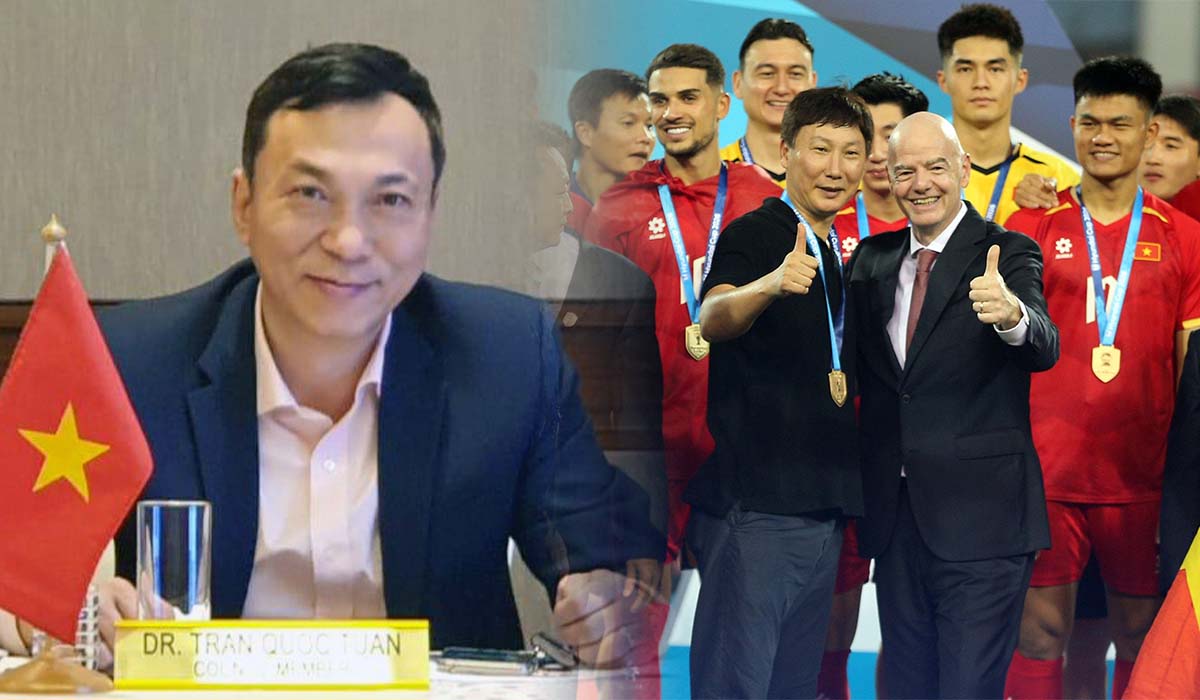 Sếp lớn VFF l&agrave;m điều \'đặc biệt\' với chủ tịch FIFA, gửi gắm th&ocirc;ng điệp với b&oacute;ng đ&aacute; Việt Nam