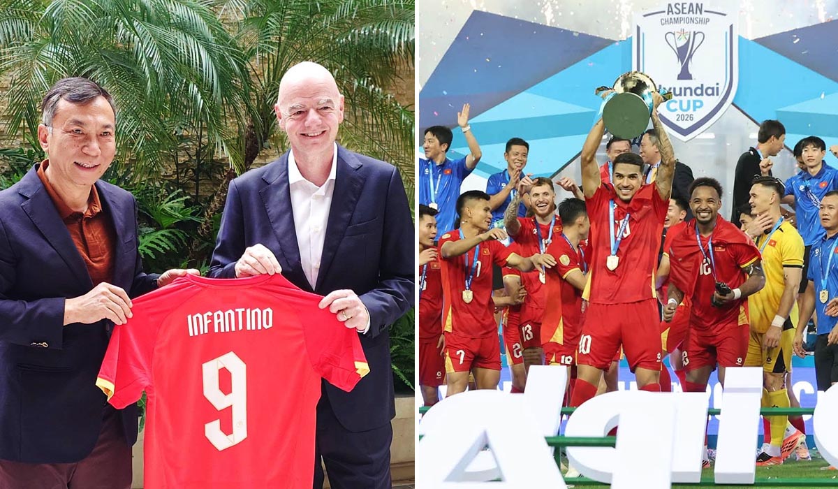 Nhận \'thưởng lớn\' từ FIFA sau chức v&ocirc; địch AFF Cup 2026, ĐT Việt Nam dẫn đầu thế giới tr&ecirc;n BXH đặc biệt