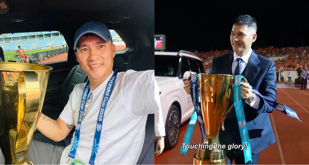 L&ecirc; C&ocirc;ng Vinh n&oacute;i đ&uacute;ng 4 từ sau khi Việt Nam hạ gục Th&aacute;i Lan, n&acirc;ng c&uacute;p v&ocirc; địch ngay tại Mỹ Đ&igrave;nh