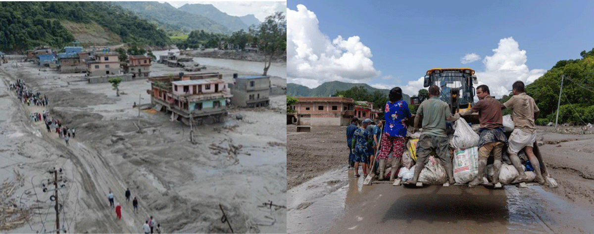 Lũ qu&eacute;t Nepal: Nh&acirc;n chứng ước t&iacute;nh khoảng 90% cư d&acirc;n tại thị trấn Timure đ&atilde; thiệt mạng hoặc bị ch&ocirc;n v&ugrave;i