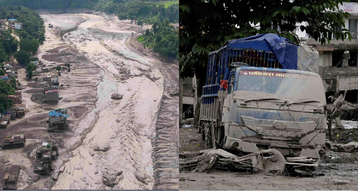 H&igrave;nh ảnh h&eacute; lộ nguy&ecirc;n nh&acirc;n thật sự dẫn đến lũ qu&eacute;t kinh ho&agrave;ng ở bi&ecirc;n giới Nepal &ndash; Trung Quốc