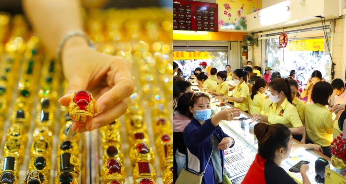 Bảng gi&aacute; v&agrave;ng h&ocirc;m nay 30/8: V&agrave;ng trong nước tăng sốc, v&agrave;ng thế giới lao dốc, người mua vẫn lỗ k&eacute;p