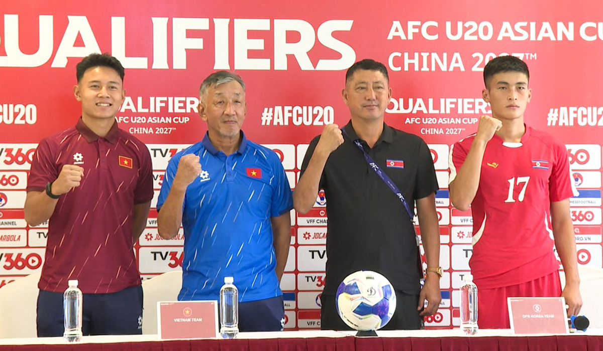 Lịch thi đấu b&oacute;ng đ&aacute; VL U20 ch&acirc;u &Aacute; 2027 h&ocirc;m nay 31/8: Tuyển Việt Nam đấu Triều Ti&ecirc;n l&uacute;c mấy giờ?