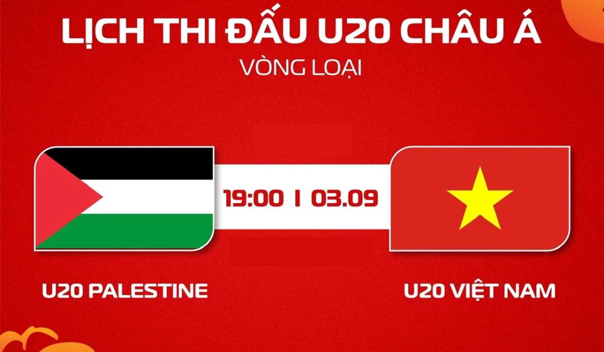 Xem trực tiếp b&oacute;ng đ&aacute; U20 Việt Nam vs U20 Palestine ở đ&acirc;u, k&ecirc;nh n&agrave;o? TV360 trực tiếp VL U20 ch&acirc;u &Aacute; 2027