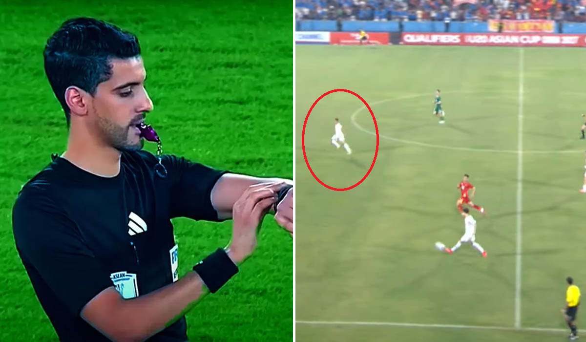Trọng t&agrave;i FIFA mắc sai lầm nghi&ecirc;m trọng, U20 Việt Nam trả gi&aacute; đắt bởi tấm thẻ oan ở VL U20 ch&acirc;u &Aacute;