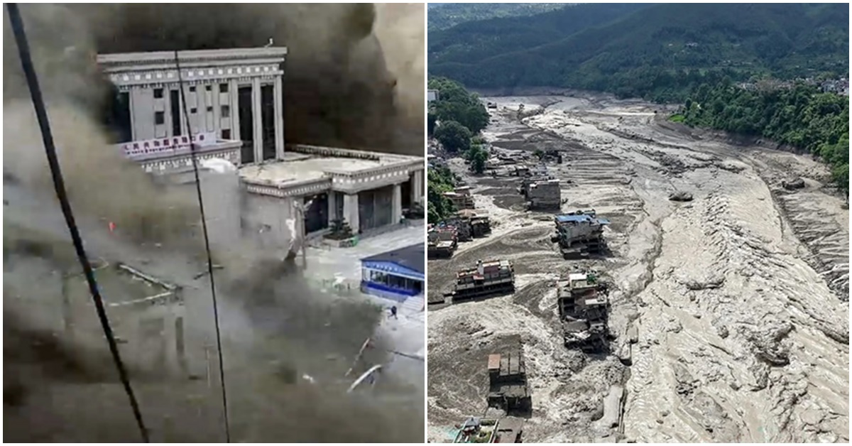 Trung Quốc c&ocirc;ng bố tốc độ kinh ho&agrave;ng của d&ograve;ng b&ugrave;n đ&aacute; trong trận lũ qu&eacute;t ở Nepal, kh&ocirc;ng ai c&oacute; thể chạy tho&aacute;t