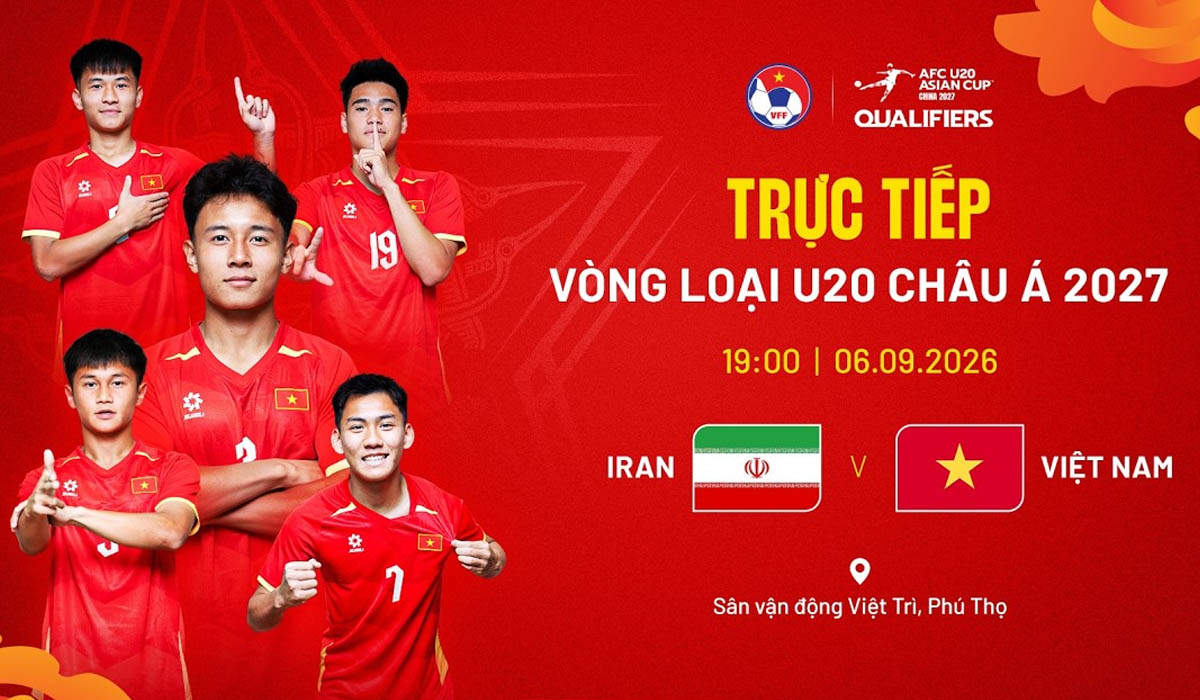 Link xem trực tiếp b&oacute;ng đ&aacute; Việt Nam vs Iran 19h00 ng&agrave;y 6/9 - VTV trực tiếp v&ograve;ng loại U20 ch&acirc;u &Aacute;?