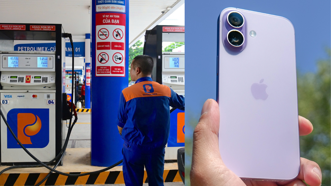 Gi&aacute; xăng dầu h&ocirc;m nay s&aacute;ng 7/9: E5 giảm 7.628 đồng, Diesel giảm hơn 17.000 từ đỉnh, gi&aacute; iPhone 17 ra sao?
