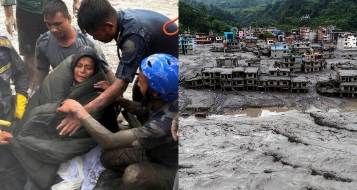 Ph&eacute;p m&agrave;u xảy ra giữa thảm họa lũ qu&eacute;t ở Nepal: Cụ b&agrave; 64 tuổi được giải cứu sau 10 ng&agrave;y