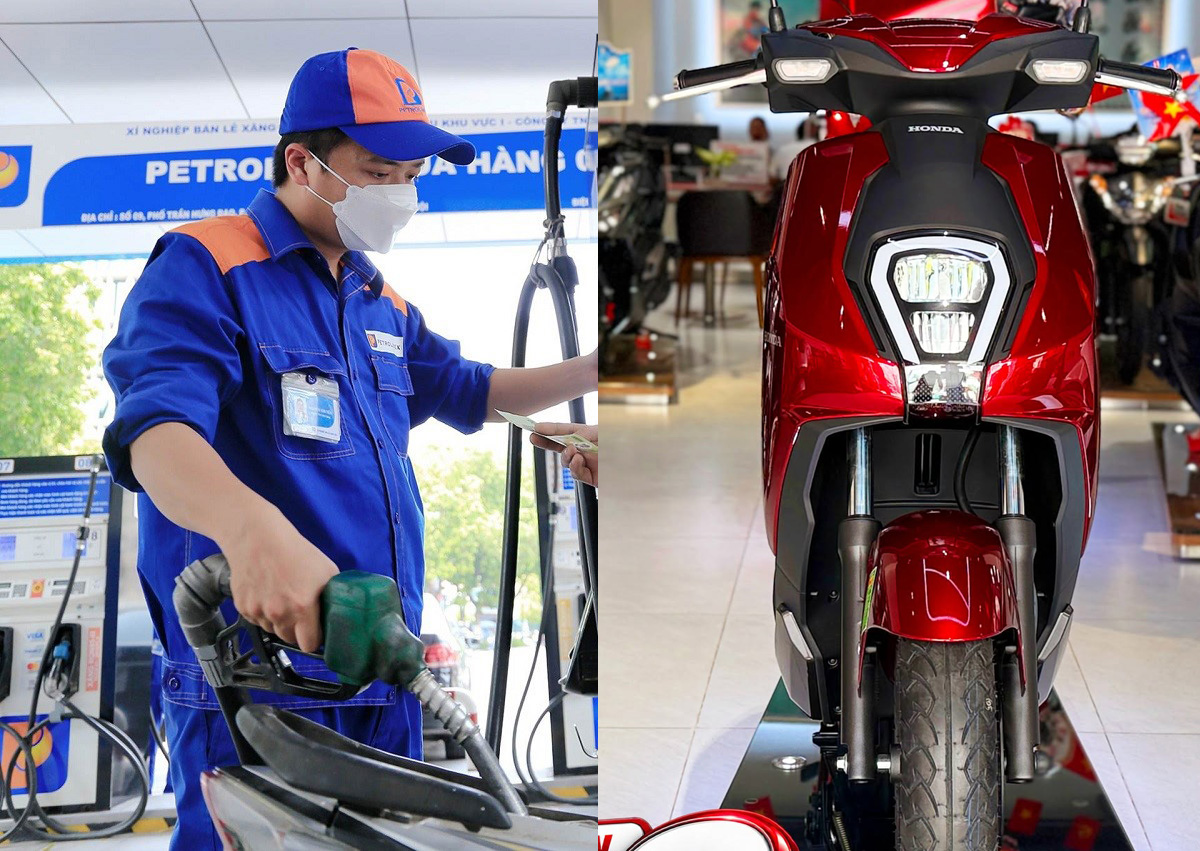 Gi&aacute; xăng dầu tối nay 8/9: E10 RON95 đ&atilde; \'bốc hơi\' 8.000 đồng từ đỉnh, Diesel tiếp tục lao dốc mạnh, Honda ICON e: cực rẻ