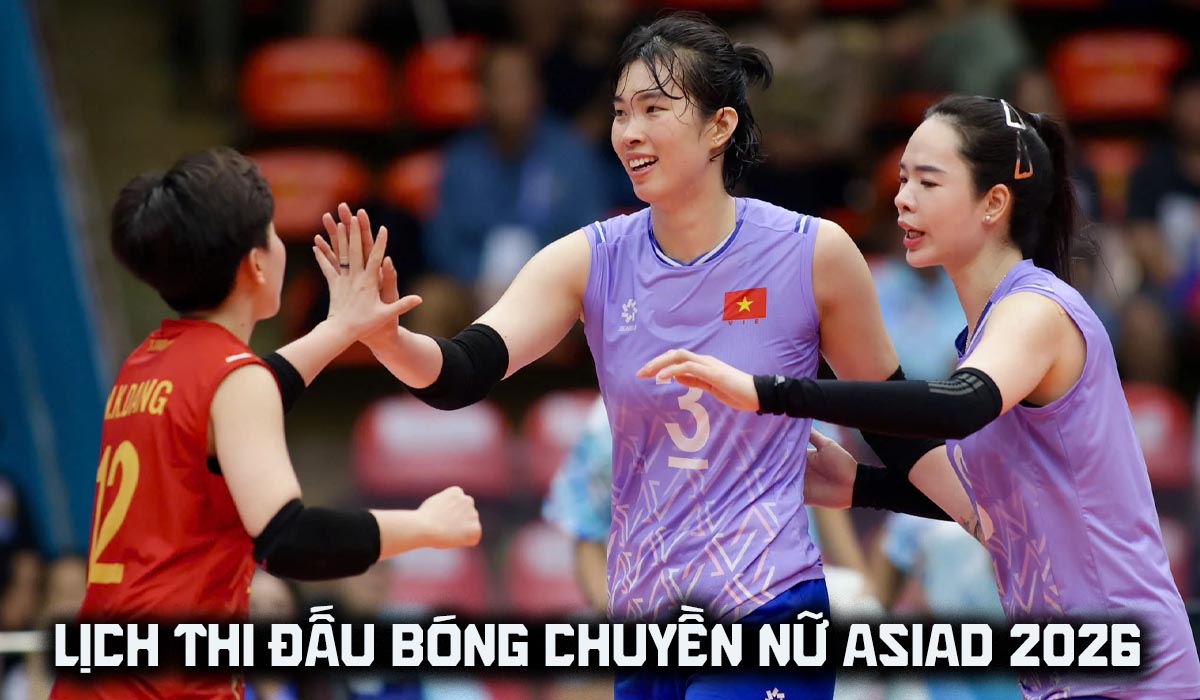 Lịch thi đấu b&oacute;ng chuyền nữ ASIAD 2026 mới nhất - BTC chốt giờ thi đấu tuyển nữ Việt Nam vs Qatar