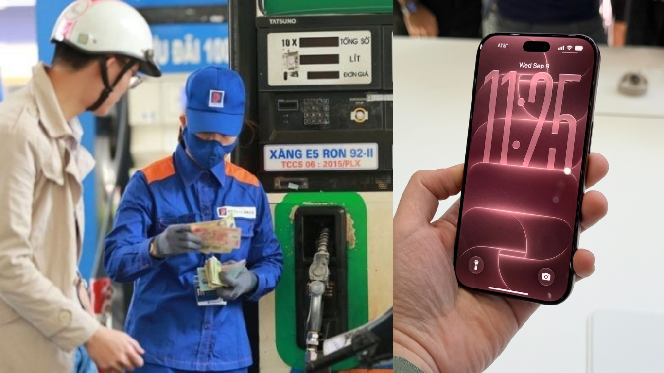 Gi&aacute; xăng dầu h&ocirc;m nay s&aacute;ng 12/9 cuối tuần tăng gần 1.300 đồng, E5 hơn 24.000, gi&aacute; iPhone 18 Pro ra sao?