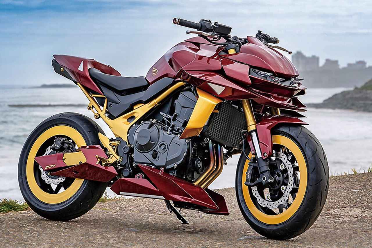 Honda CB750 Hornet h&oacute;a \'Người Sắt\': Bản độ Concept 2077 g&acirc;y cho&aacute;ng với th&acirc;n xe in 3D độc nhất