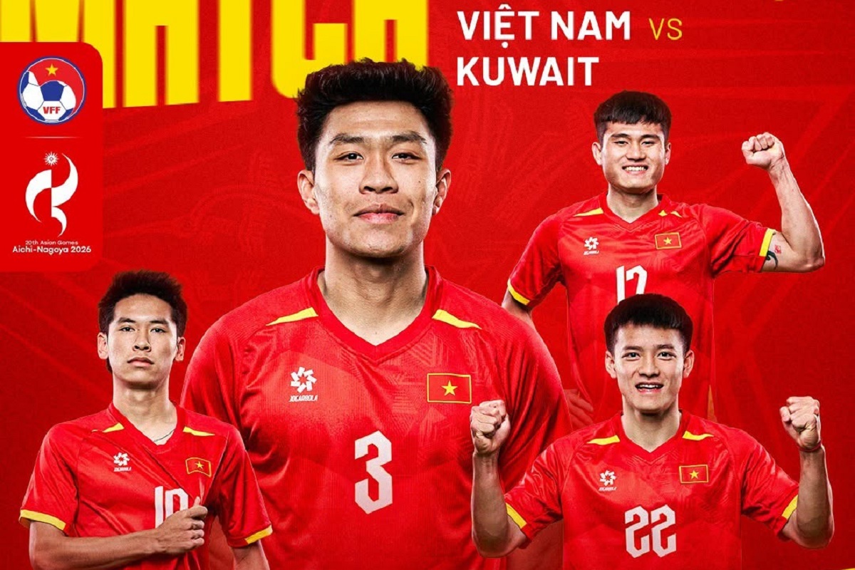 VTV6 trực tiếp b&oacute;ng đ&aacute; nam ASIAD 2026 h&ocirc;m nay 15/9 - Link xem trực tiếp U23 Việt Nam vs U23 Kuwait tr&ecirc;n VTV