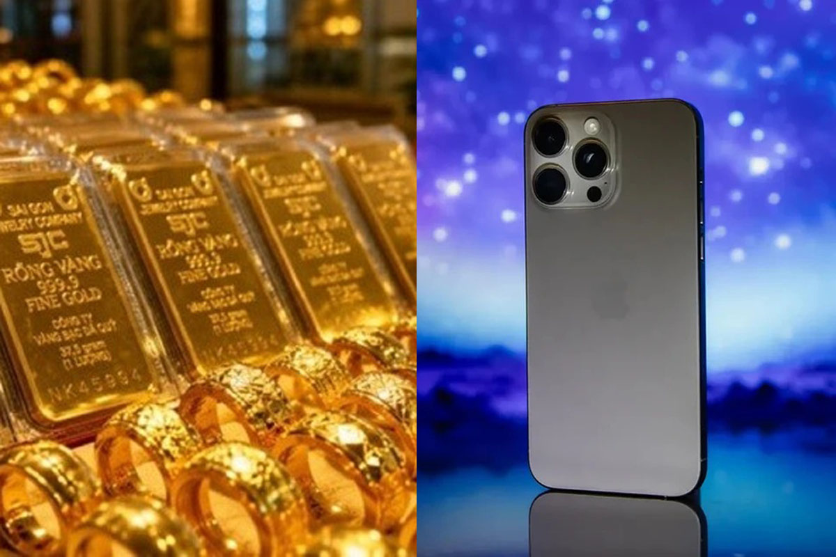 Gi&aacute; v&agrave;ng h&ocirc;m nay 15/9: Tụt dốc kh&ocirc;ng phanh, giảm th&ecirc;m 300.000 đồng/lượng, iPhone 16 Series gi&aacute; c&oacute; giảm?