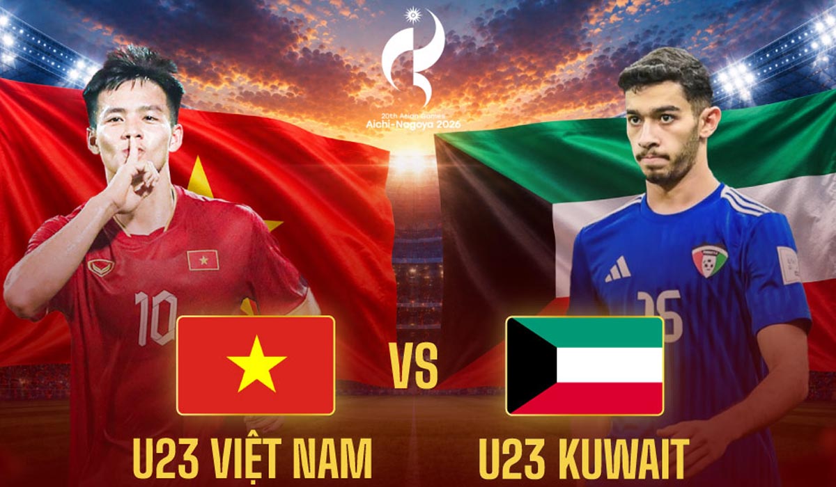 VTV trực tiếp b&oacute;ng đ&aacute; nam ASIAD 2026 - Link xem trực tiếp U23 Việt Nam vs U23 Kuwait h&ocirc;m nay 15/9