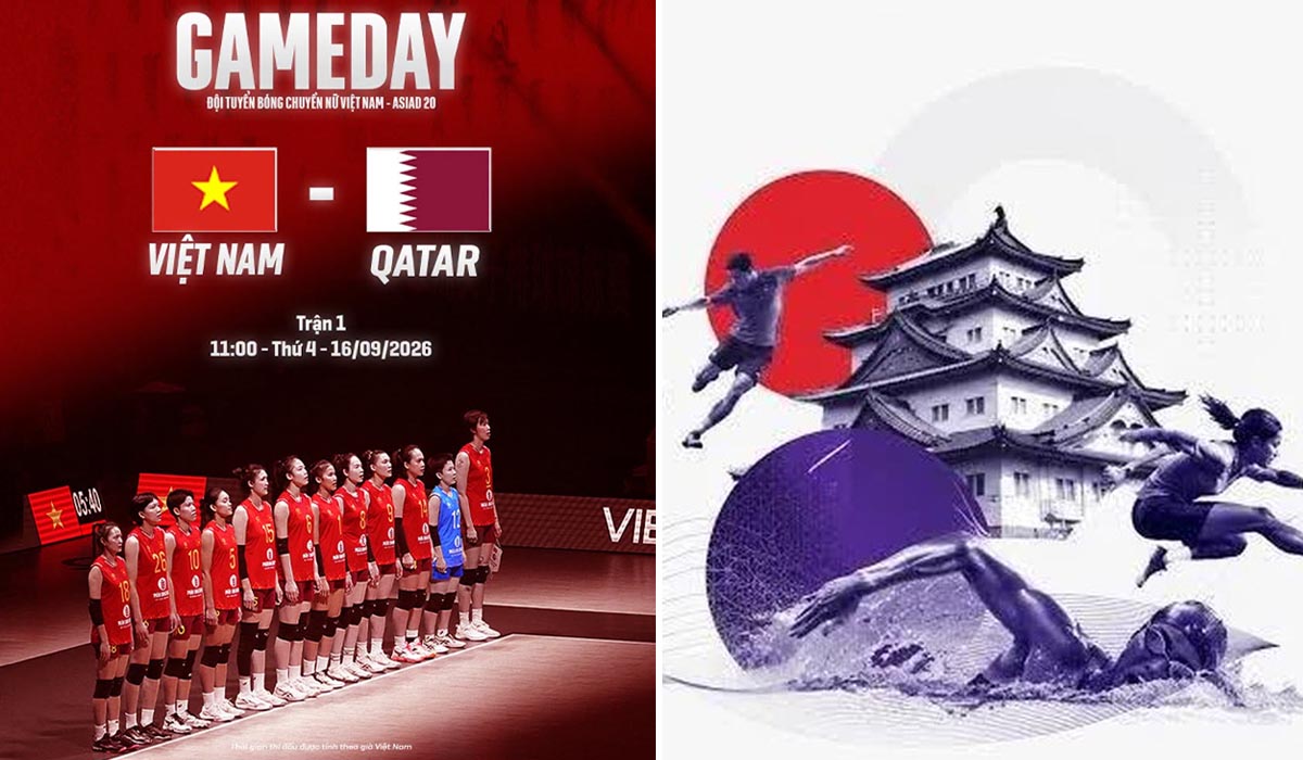 Lịch thi đấu b&oacute;ng chuyền nữ ASIAD 2026 mới nhất 16/9: Tuyển nữ Việt Nam đại chiến Qatar trận ra qu&acirc;n