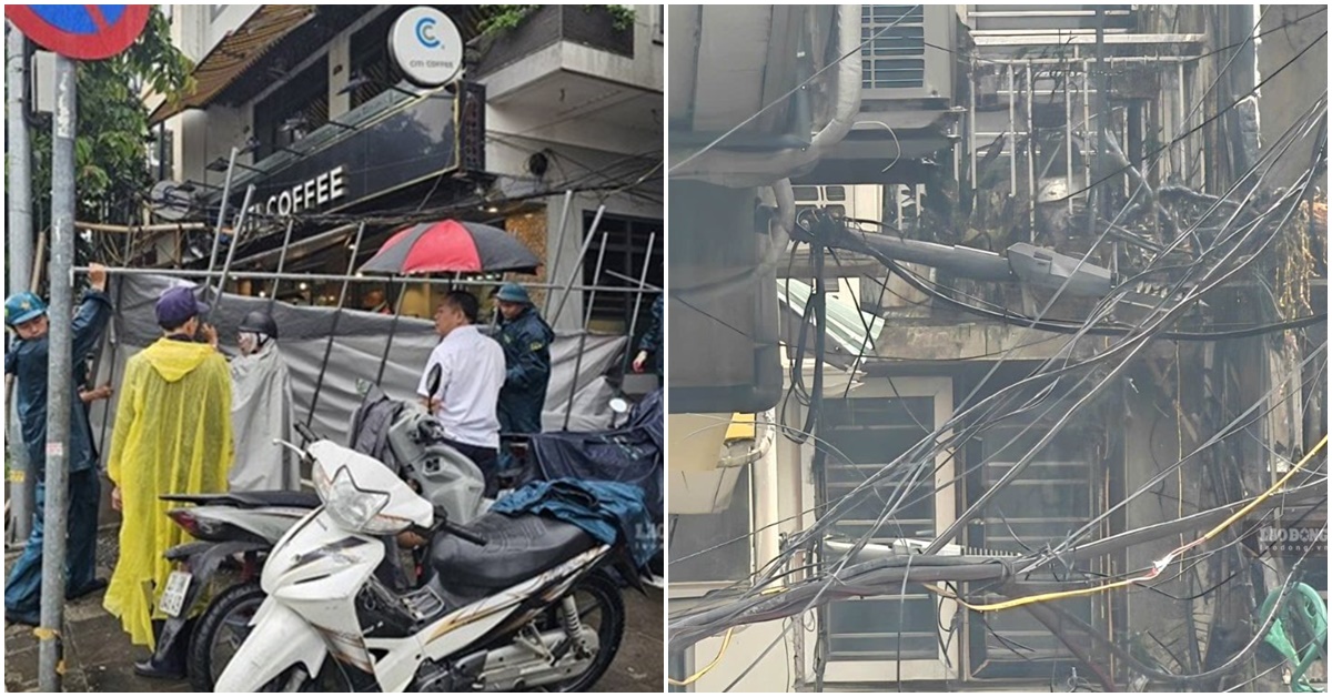 H&agrave;ng x&oacute;m kể về thời điểm xảy ra vụ ch&aacute;y nh&agrave; khiến 5 người chết ở H&agrave; Nội, nhiều tiếng nổ lớn ph&aacute;t ra