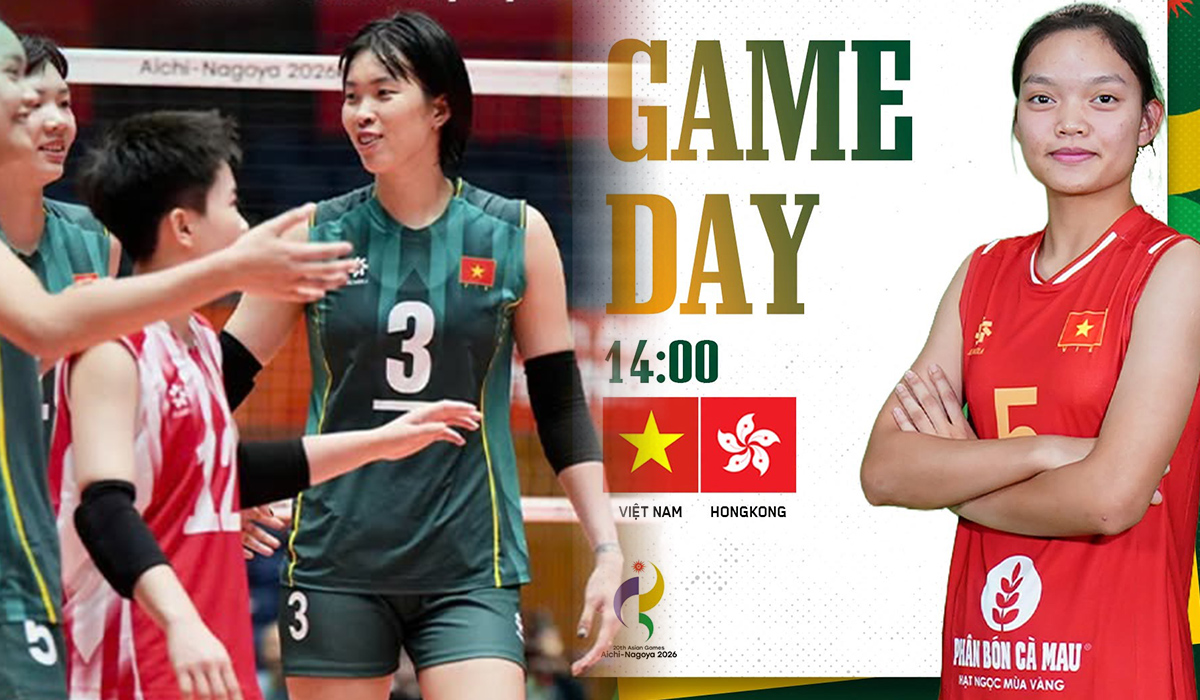 Xem TRỰC TIẾP b&oacute;ng chuyền nữ Việt Nam đấu Hong Kong ở đ&acirc;u? VTV ph&aacute;t s&oacute;ng b&oacute;ng chuyền nữ ASIAD 2026