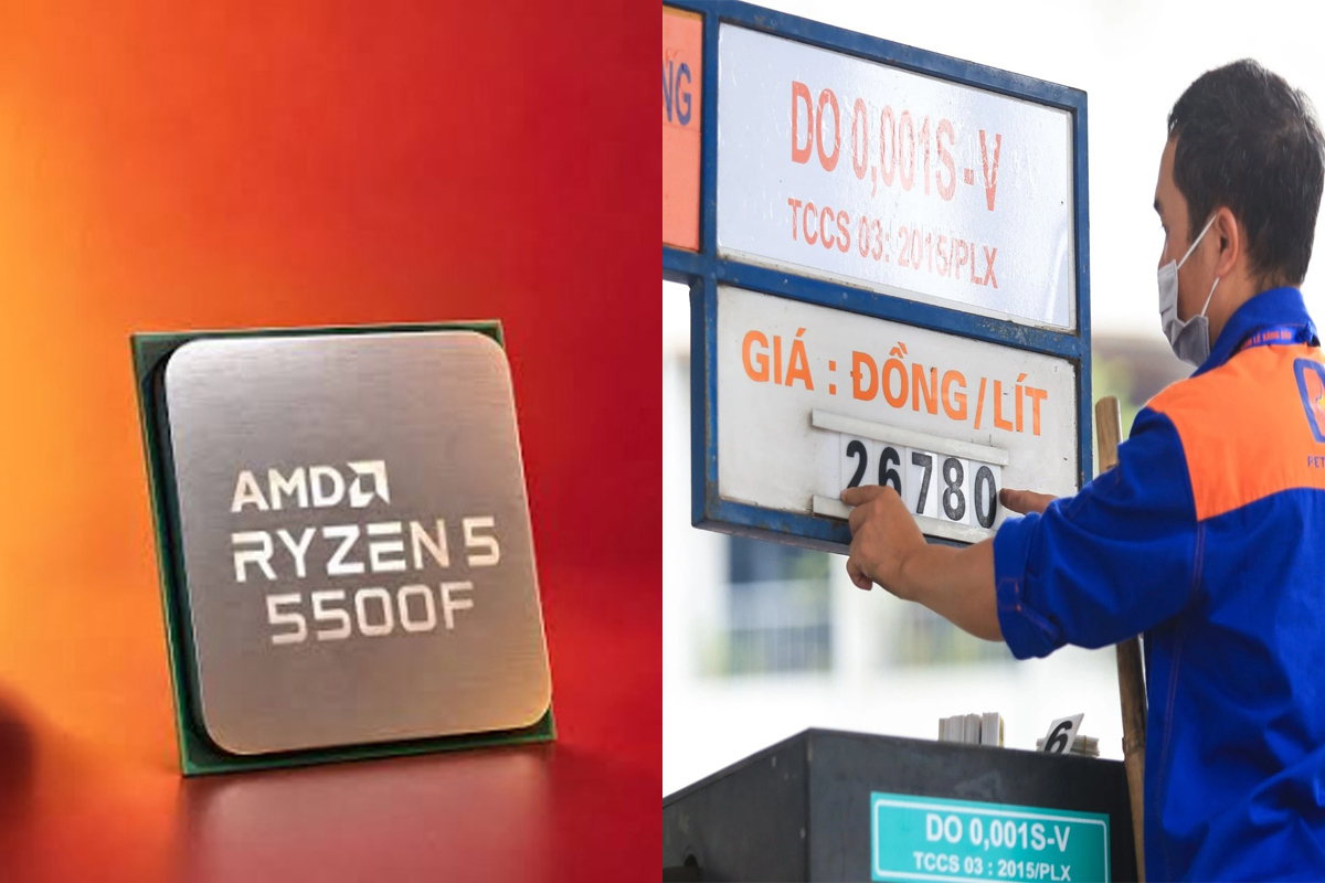 Gi&aacute; xăng dầu ng&agrave;y 18/9: Dầu diesel &aacute;p s&aacute;t mốc 30.000 đồng/l&iacute;t, AMD ra mắt CPU Ryzen 5 5500F gi&aacute; rẻ b&egrave;o