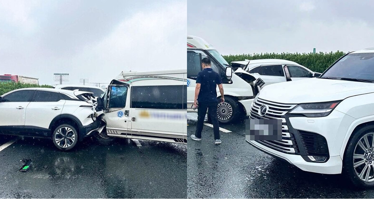 Th&ocirc;ng tin đ&aacute;ng ch&uacute; &yacute; về t&agrave;i xế v&agrave; chiếc Lexus ch&egrave;n &eacute;p xe kh&aacute;c tr&ecirc;n cao tốc, g&acirc;y tai nạn li&ecirc;n ho&agrave;n