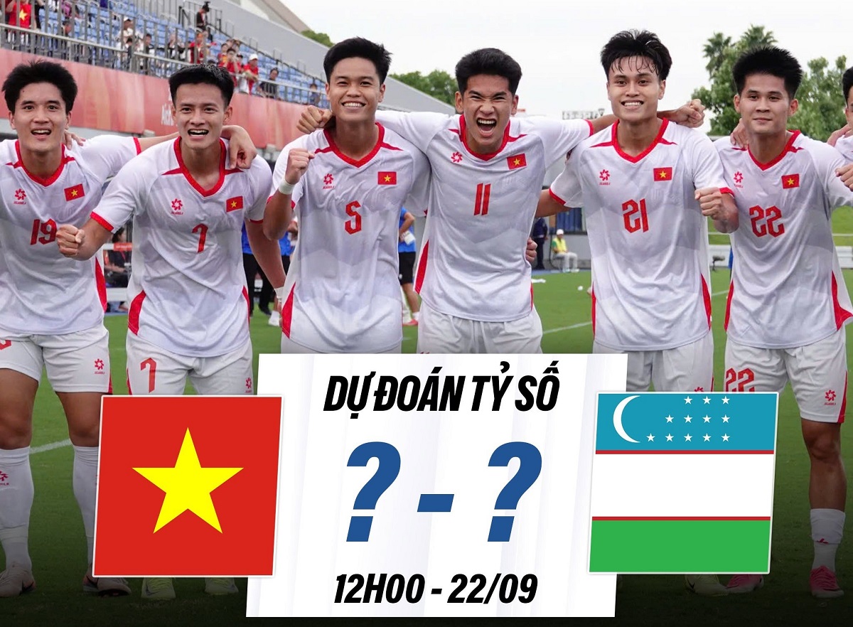 Dự đo&aacute;n kết quả, tỷ số U23 Việt Nam vs U23 Uzbekistan - Nhận định b&oacute;ng đ&aacute; nam ASIAD 2026 h&ocirc;m nay 22/9
