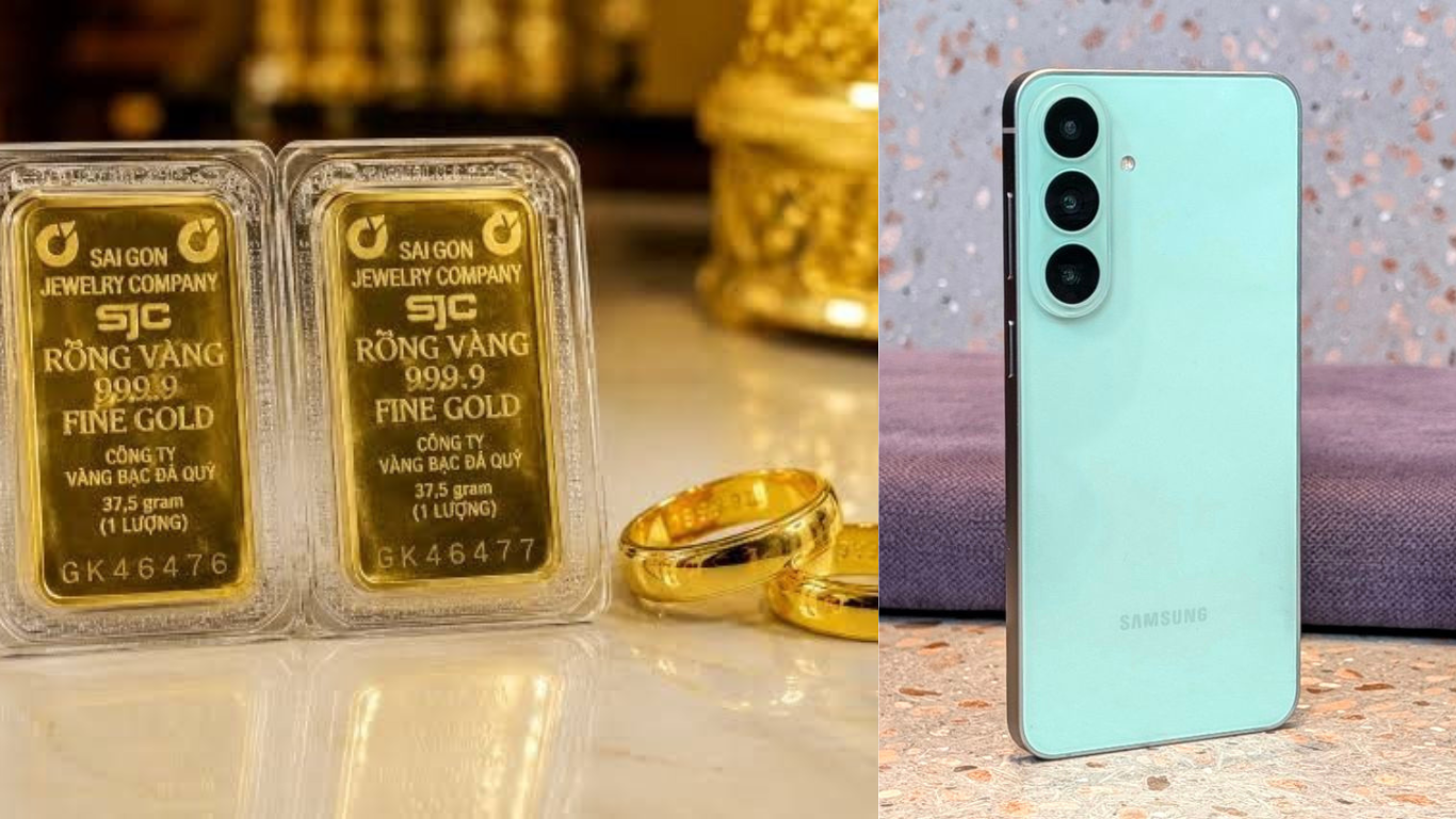 Gi&aacute; v&agrave;ng h&ocirc;m nay tối 22/9: V&agrave;ng SJC, v&agrave;ng 9999 bốc hơi gần 2 triệu đồng, Samsung S26 FE giảm s&acirc;u