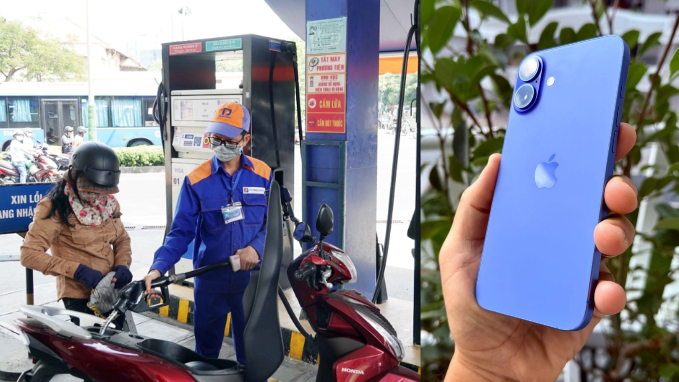Gi&aacute; xăng dầu h&ocirc;m nay 23/9 tăng 1.395 - 1.460 đồng, c&oacute; loại gần 30.000 đồng, iPhone 16 Plus si&ecirc;u rẻ